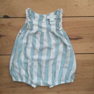 April Cornel 'Nantucket Stripe' Ruffled Romper